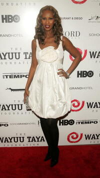 Iman at the Wayuu Taya Foundation fundraising gala.