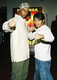 The Rza and Tony Jaa at the screening of "Ong-Bak: The Tai Warrior."
