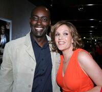 Michael Jace and Catherine Dent at the 4th season premiere screening of "The Shield."