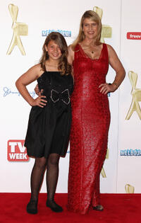 Bindi Irwin and Terri Irwin at the red carpet of the 2011 Logie Awards in Australia.
