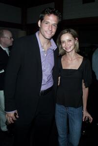 Josh Hopkins and Calista Flockhart at the Fox TV's TCA party.