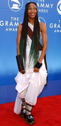 Erykah Badu at the 44th Annual Grammy Awards.