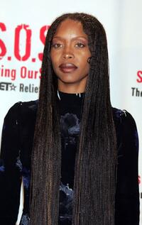 Erykah Badu at the "S.O.S. (Saving OurSelves): The BET Relief Telethon" to benefit the victims of hurricane Katrina.