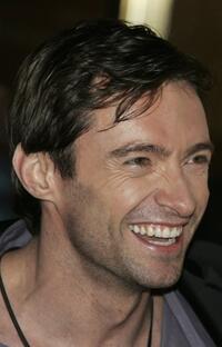 Hugh Jackman at the premiere of "Flushed Away".