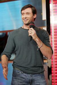 Hugh Jackman at MTV's Total Request Live.