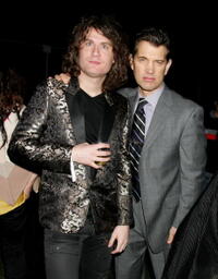 David Keuning and Chris Isaak at the William Morris Agency Grammy Party.