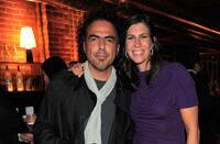 Alejandro Gonzalez Inarritu and Laurie May at the "Biutiful" dinner during the 2010 Toronto International Film Festival.