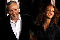Actor Dennis Hopper and Victoria Duffy at the Hollywood premiere of "Sleepwalking."