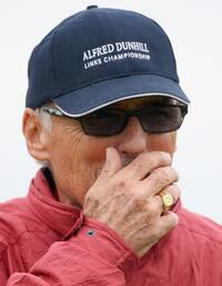 Dennis Hopper at the first round of The Alfred Dunhill Links Championship at Kingsbarns Golf Links.
