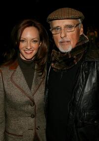 Dennis Hopper and Victoria Duffy at the premiere of "Sleepwalking" at the CineVegas luncheon held at Fin Restaurant during the 2008 Sundance Film Festival.