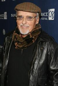 Dennis Hopper at the premiere of "Sleepwalking" at the CineVegas luncheon held at Fin Restaurant during the 2008 Sundance Film Festival.