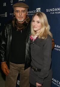 Dennis Hopper and AnnaSophia Robbat at the premiere of "Sleepwalking" at the Eccles Theatre during 2008 Sundance Film Festival.