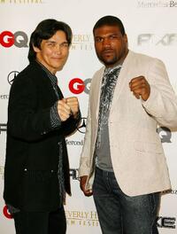 Don Wilson and Quinton "Rampage" Jackson at the opening night of the 8th Annual Beverly Hills Film Festival.