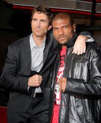 Sharlto Copley and Quinton "Rampage" Jackson at the California premiere of "The A-Team."