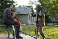Josh Hartnett, Dakota Goyo and Samuel L. Jackson in "Resurrecting the Champ."