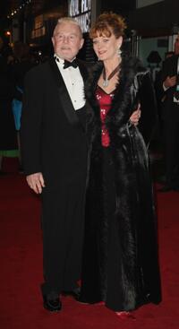 Derek Jacobi and Samantha Bond at the Cinema & Television Benevolent Fund Royal Film Performance 2008 and world premiere of "A Bunch Of Amateurs."