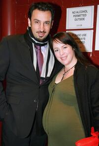Sacha Horler and her husband at the opening night of "Exit The King."