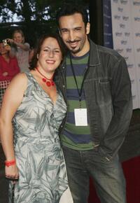 Sacha Horler and her husband at the Tropfest Short Film Festival 2005.
