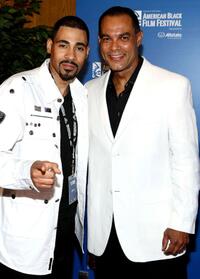 Mel Jackson and Rudy Moise at the 12th Annual American Black Film Festival.