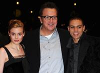 Gillian Jacobs, Tom Arnold and Evan Ross at the premiere of "Gardens Of The Night" during the 58th Berlinale Film Festival.