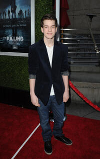 Liam James at the Season 5 California premiere of "The Killing."