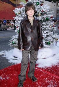 Liam James at the premiere of "Fred Claus."