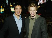 Oliver James and Johnny Lewis at the after party of the premiere of "Raise Your Voice."