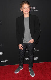 Finley Jacobsen at the California premiere of "Olympus Has Fallen."