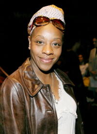 Marianne Jean-Baptiste at the Mercedes-Benz fashion week.