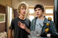 Austin Butler as Jake Pearson and Carter Jenkins as Tom Pearson in "Aliens in the Attic."