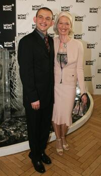 Dominique Horwitz and Anna Wittig at the 100th anniversary of German luxury goods maker Montblanc.