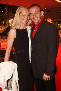 Anna Wittig and Dominique Horwitz at the premiere of "Shine A Light" during the 58th Berlinale Film Festival.