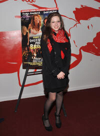 Sabrina Jaglom at the New York premiere of "Just 45 Minutes From Broadway." 