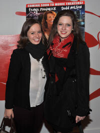Sarah Blush and Sabrina Jaglom at the New York premiere of "Just 45 Minutes From Broadway." 