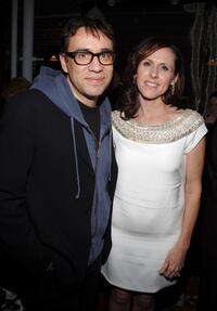 Fred Armisen and Molly Shannon at the after party of "Gray Matters."