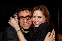 Fred Armisen and Jenna Fischer at the after party of the Gen Art Screening of "The Promotion."