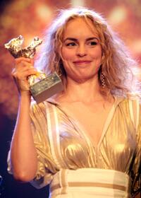 Nina Hoss at the Golden Bear Awards Ceremony during the 57th Berlin International Film Festival.