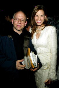 Bob Balaban and Hilary Swank at the after party for the premiere of "Iron Jawed Angels."