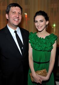 Director Joel Hopkins and Liane Balaban at the premiere of "Last Chance Harvey."