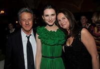 Dustin Hoffman, Liane Balaban and Lisa Gottsegen at the premiere of "Last Chance Harvey."