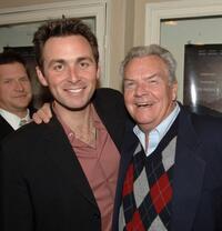 James Patrick Stewart and Peter Jason at the premiere of "The Man Who Came Back."