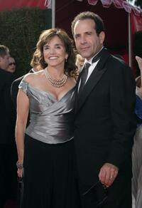Brooke Adams and Tony Shalhoub at the 59th Annual Primetime Emmy Awards.
