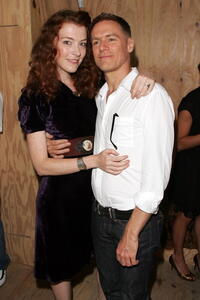 Melissa Auf Der Mar and Bryan Adams at the Mark Seliger's 401 Projects' "Vision Of Rock" exhibition.