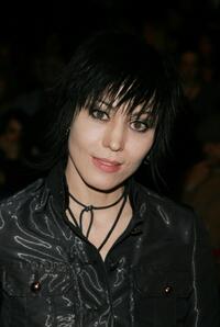 Joan Jett at the Betsey Johnson Fall 2007 fashion show during the Mercedes-Benz Fashion Week.