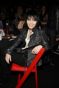 Joan Jett at the Betsey Johnson 2008 fashion show during the Mercedes-Benz Fashion Week Fall 2008.