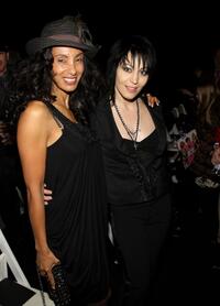 Julie Brown and Joan Jett at the Nicole Miller Fall 2008 fashion show during the Mercedes-Benz Fashion Week.