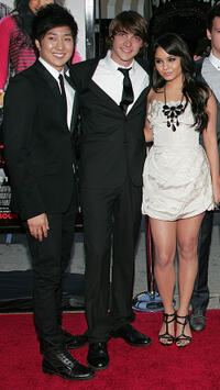 Tim Jo, Ryan Donowho and Vanessa Hudgens at the  California premiere of "Bandslam."