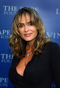 Michelle Johnson at the Lanvin Fashion Show benefiting the Rape Foundation.