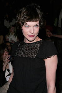 Milla Jovovich at the Zac Posen Fall 2006 show.