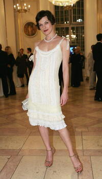 Milla Jovovich at the Cinema for Peace Awards.